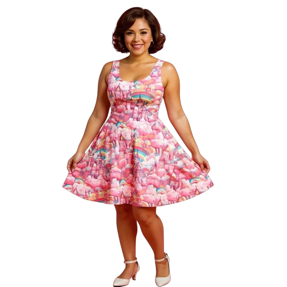 Princess Castle Pin Up Swing Dress
